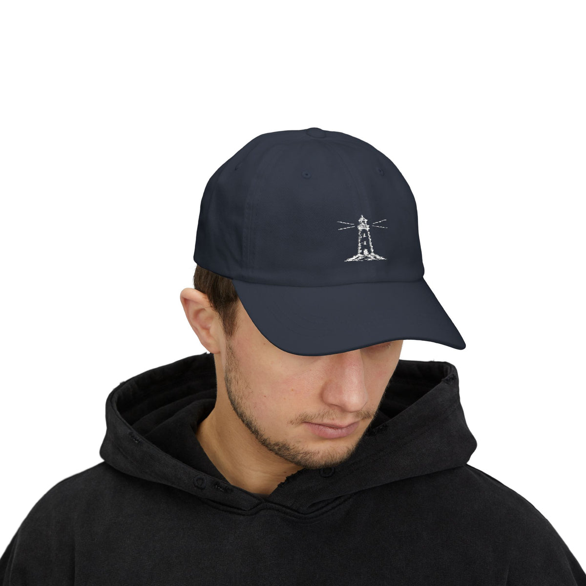 Minimal Palm Tree Classic Dad Cap | Embroidered White Baseball Hat