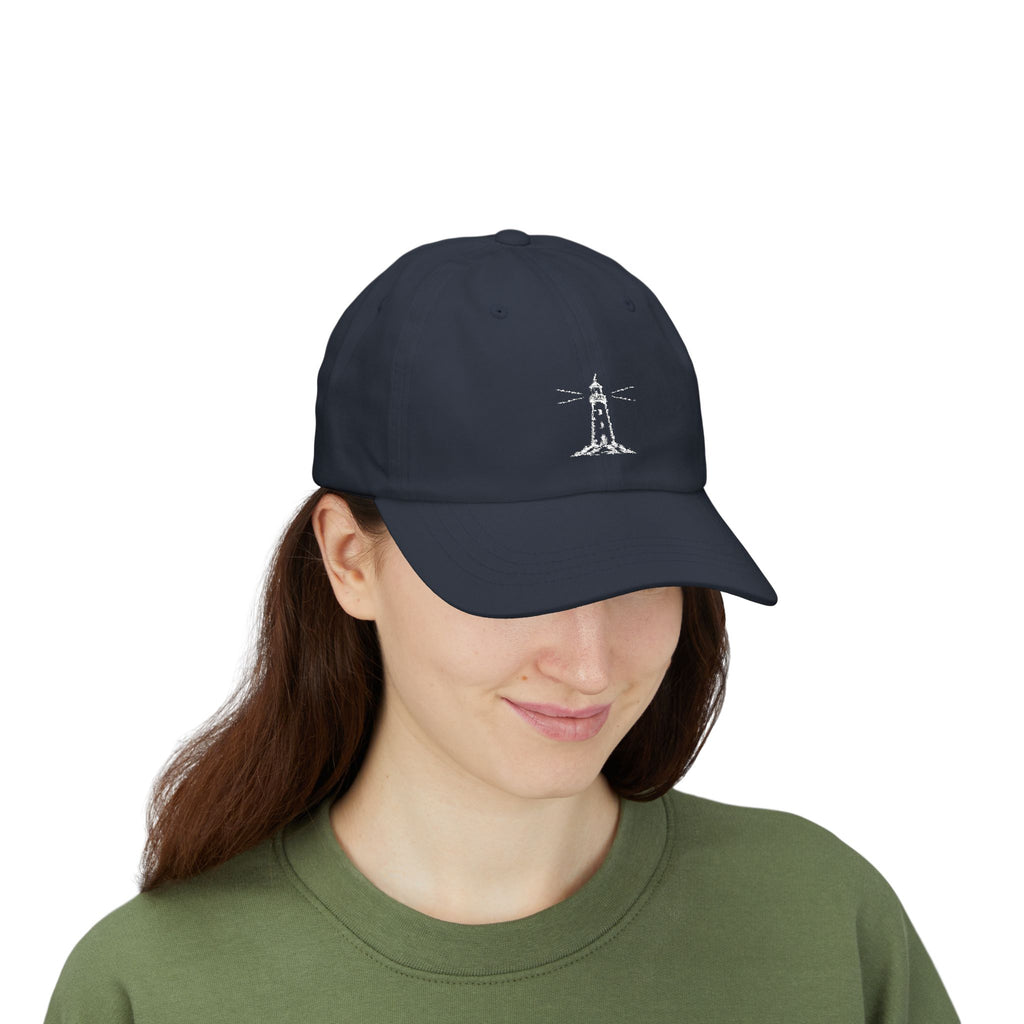 Minimal Palm Tree Classic Dad Cap | Embroidered White Baseball Hat