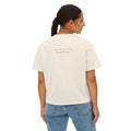 Boxy Tee — "Your Story Is Still Being Written" Minimalist Women's Crop T-Shirt