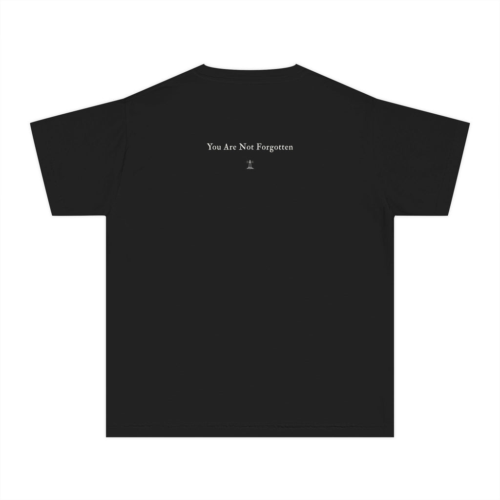 You Are Not Forgotten Youth Tee - Comfort Yellow Memorial Kids T-Shirt