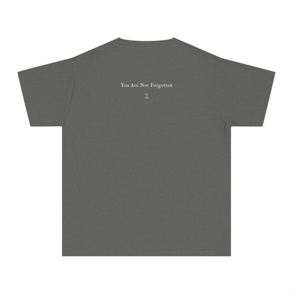 You Are Not Forgotten Youth Tee - Comfort Yellow Memorial Kids T-Shirt