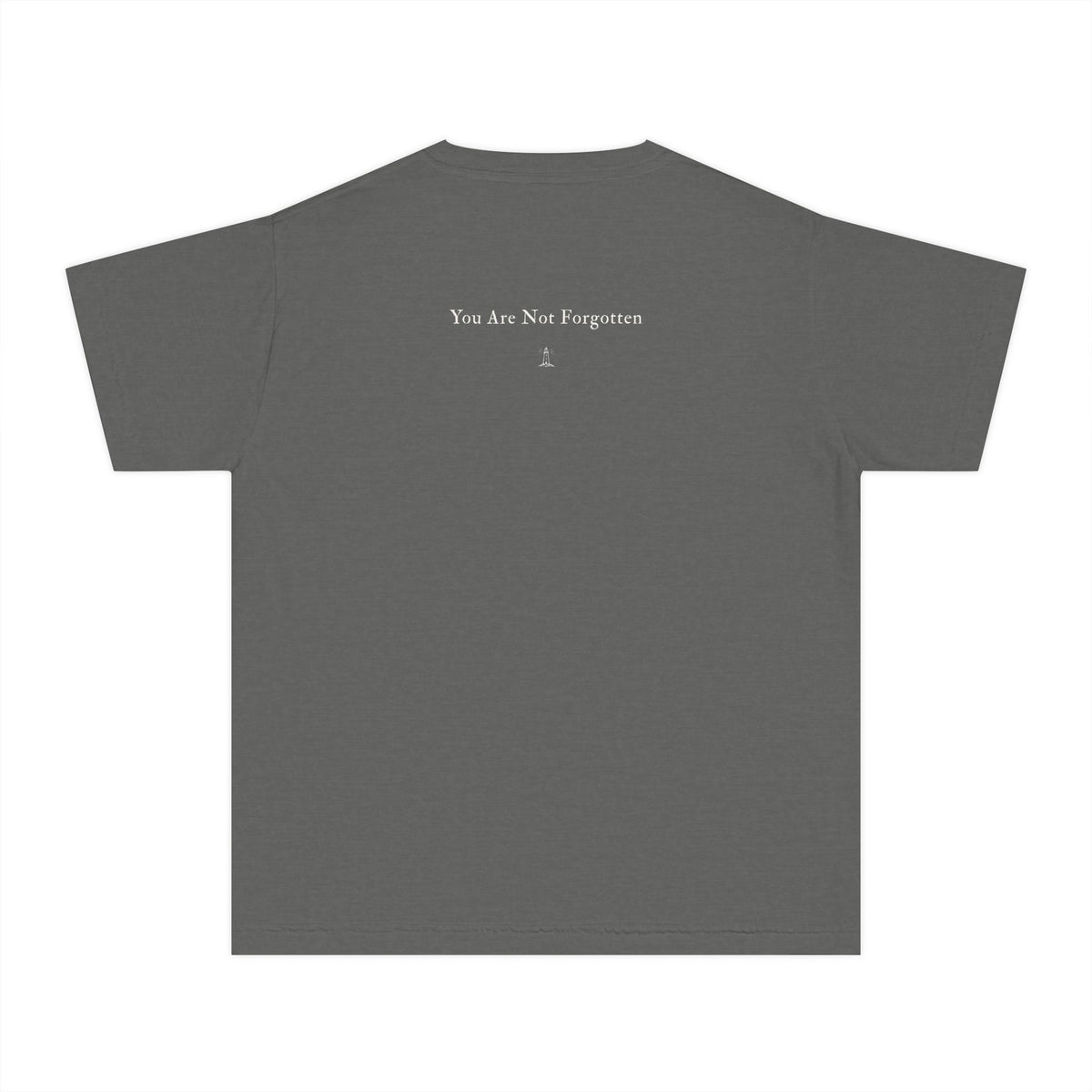 You Are Not Forgotten Youth Tee - Comfort Yellow Memorial Kids T-Shirt